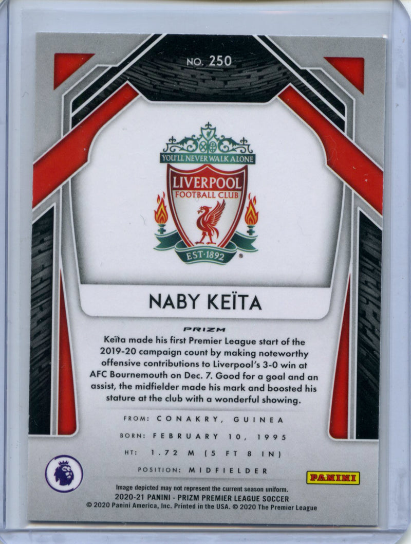 2020-21 Panini Prizm Premier League Naby Keita Silver Prizm