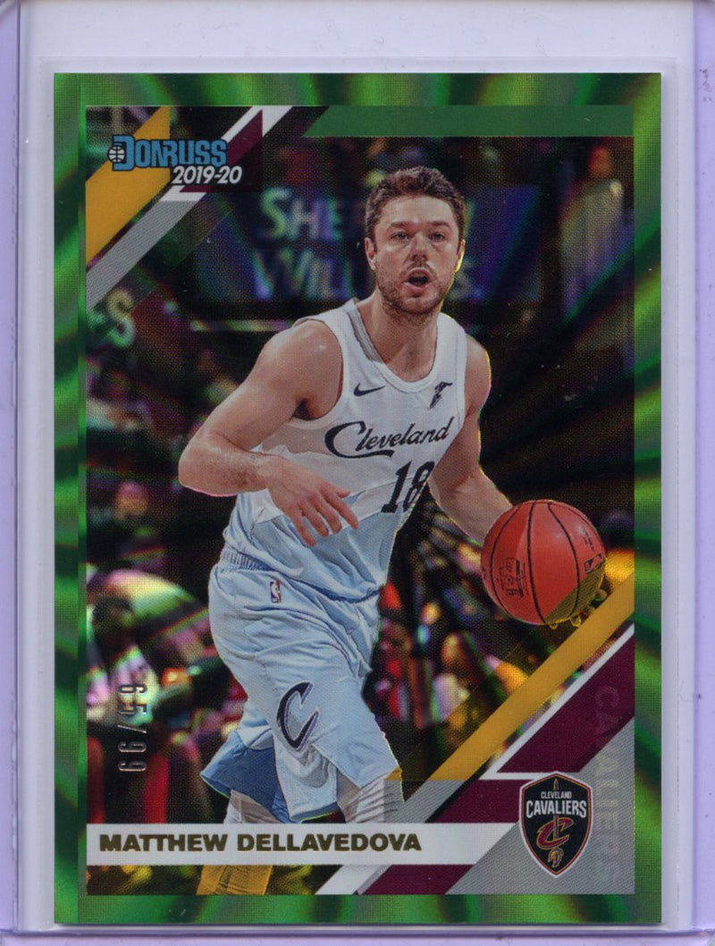 2019-20 Panini Donruss Matthew Dellavedova Green Laser 65/99