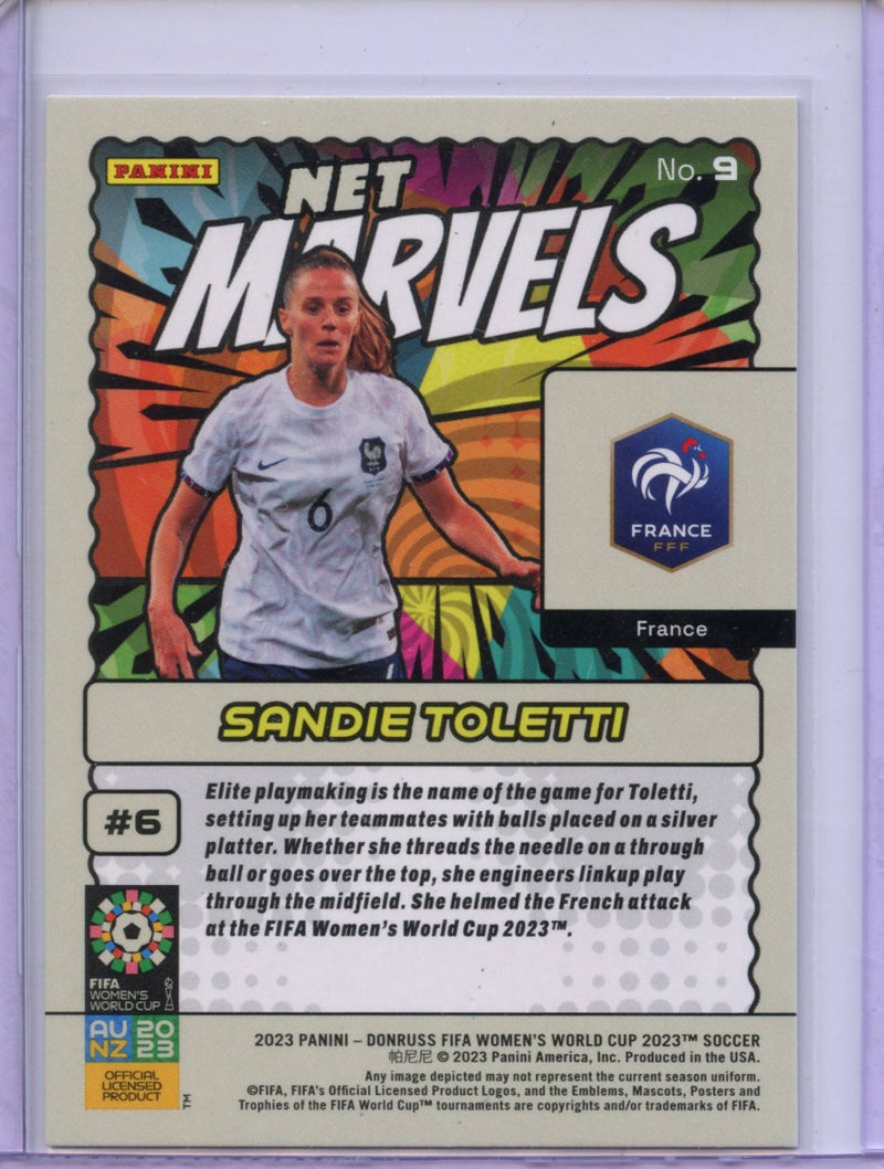 2023 Donruss FIFA Womens World Cup Sandie Toletti Net Marvels