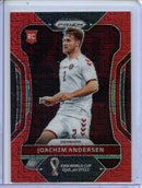 2022 Panini Prizm World Cup Joachim Andersen Red Mojo Prizms 26/99