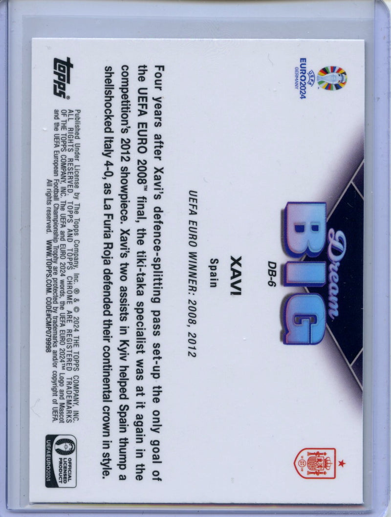 2024 Topps Chrome UEFA Euro Xavi Dream Big