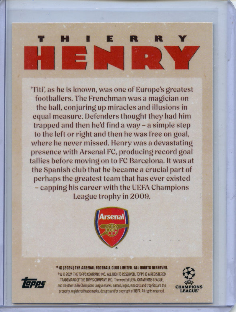 2024-25 Topps UEFA Deco Thierry Henry Artistry