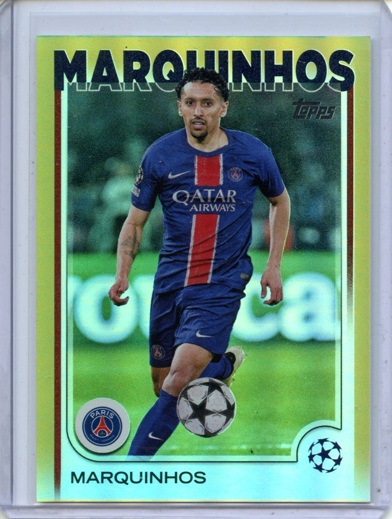 2024-25 Topps UEFA Club Competitions Marquinhos Gold Foilboard 40/50