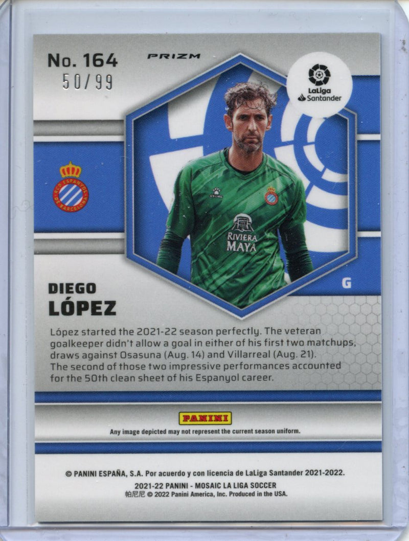 2021-22 Mosaic La Liga Diego Lopez Blue Mosaic 50/99