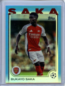 2024-25 Topps UEFA Club Competitions Bukayo Saka Blue Inferno 61/125