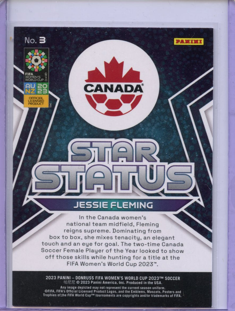 2023 Donruss FIFA Womens World Cup Jessie Fleming Star Status