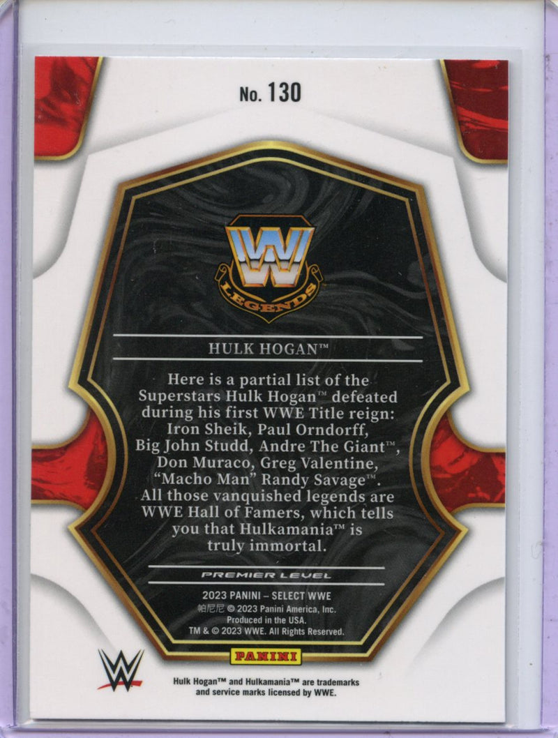 2023 Panini Select WWE Hulk Hogan Premier Level