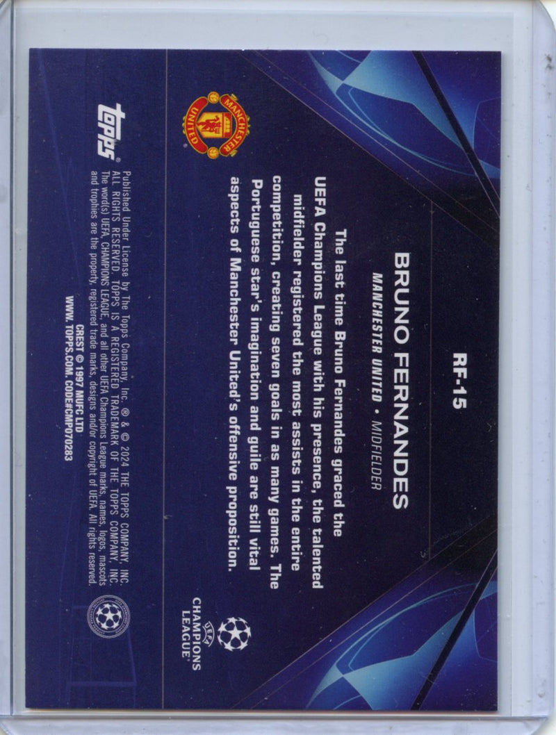 2023-24 Topps UEFA CC Bruno Fernandes Road To London RF-15