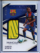 2020 Panini Immaculate Samuel Eto’o Heralded Materials Sapphire 12/25