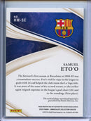 2020 Panini Immaculate Samuel Eto’o Heralded Materials Sapphire 12/25