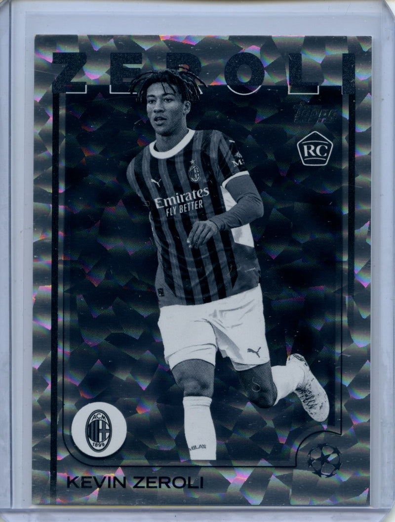 2024-25 Topps UEFA Club Competitions Kevin Zeroli Black & White Icy 96/150