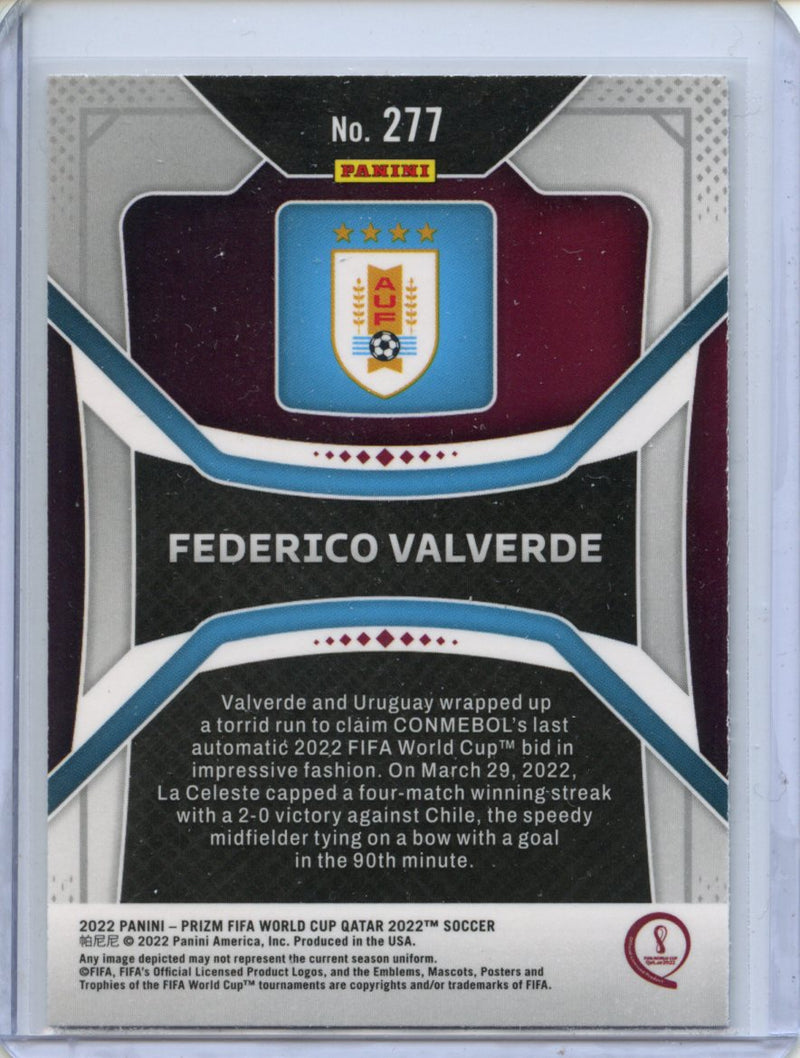 2022 Panini Prizm FIFA World Cup Qatar Federico Valverde