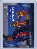 2023-24 Topps UEFA CC Ousmane Dembele Road To London RF-17