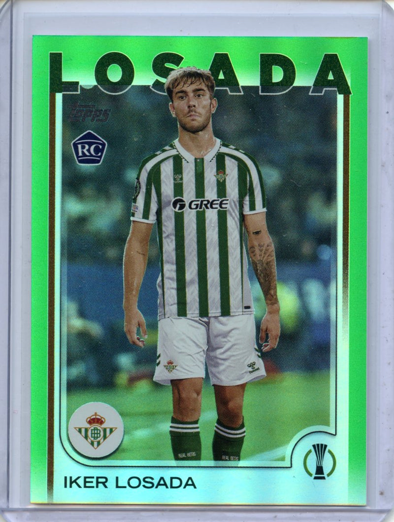 2024-25 Topps UEFA Club Competitions Iker Losada Green Foilboard 43/99