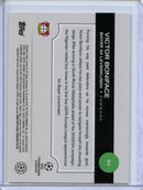 2024-25 Topps Chrome UEFA Club Comps Victor Boniface Aqua Lava 160/199