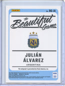 2024-25 Donruss Julian Alvarez The Beautiful Game Autographs