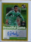 2025-26 Donruss Road to FIFA World Cup John Obi Mikel Beautiful Game Autographs Gold 3/5