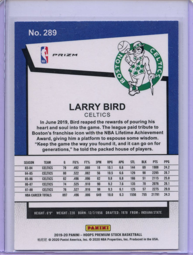 2019-20 Hoops Premium Larry Bird Tribute Laser