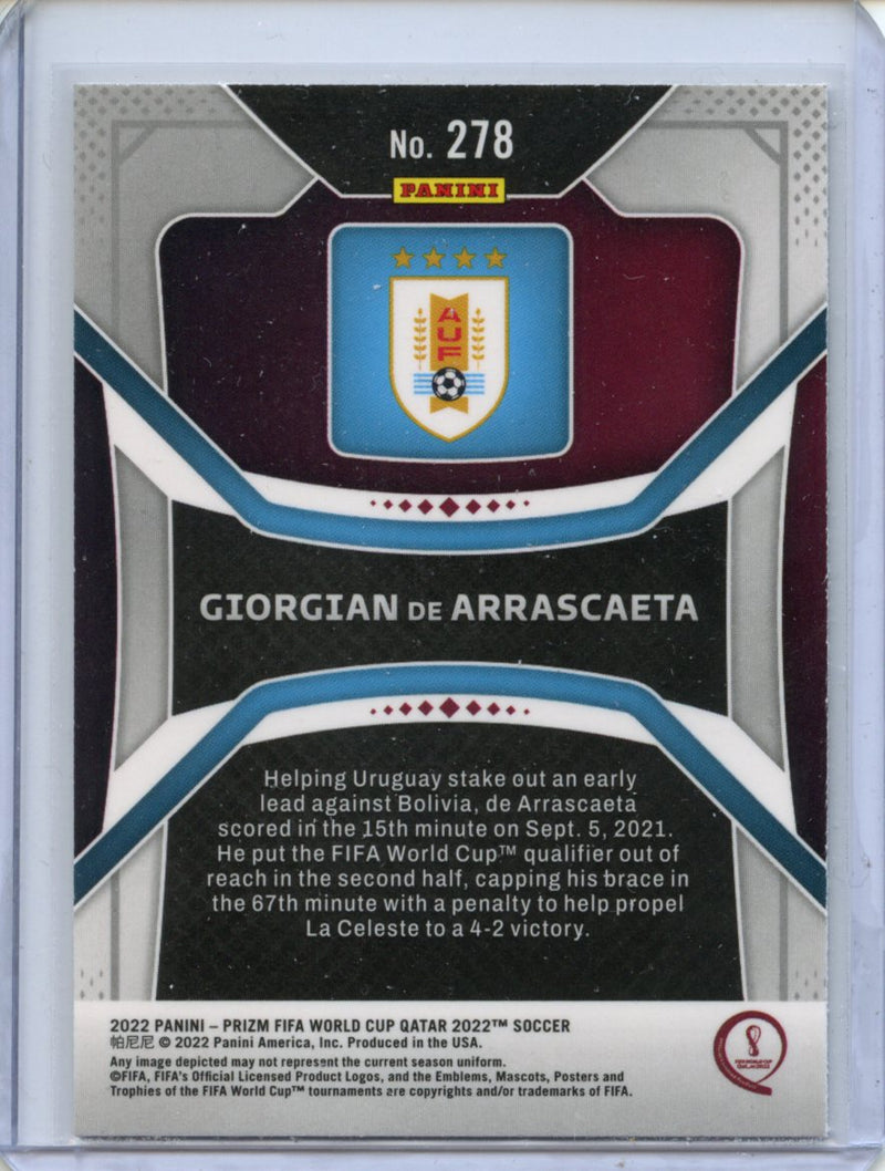 2022 Panini Prizm FIFA World Cup Qatar Giorgian De Arrascaeta