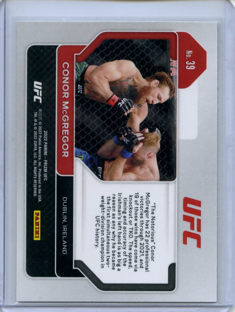 2022 Panini Prizm UFC Conor McGregor Horizontal