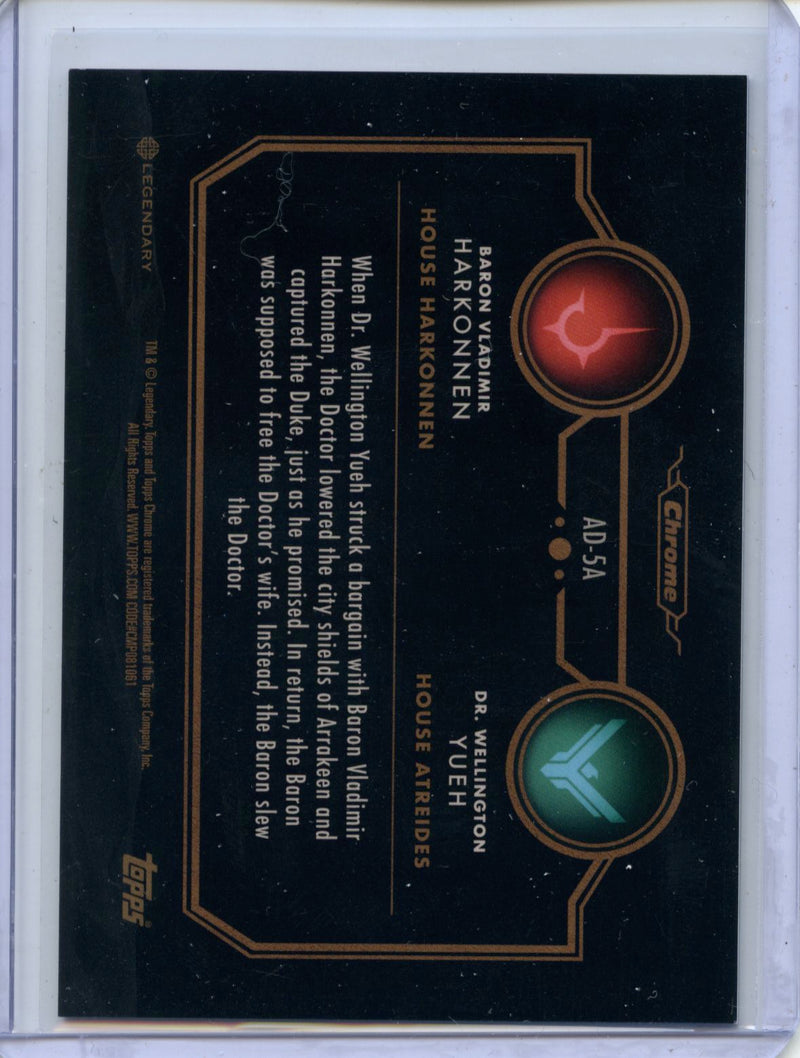 2024 Topps Dune Chrome Baron Vladimir Harkonnen Adversaries Caladan Blue 48/75