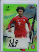 2020-21 Topps Finest UEFA Joshua Zirkzee Autographs Neon Green 97/99