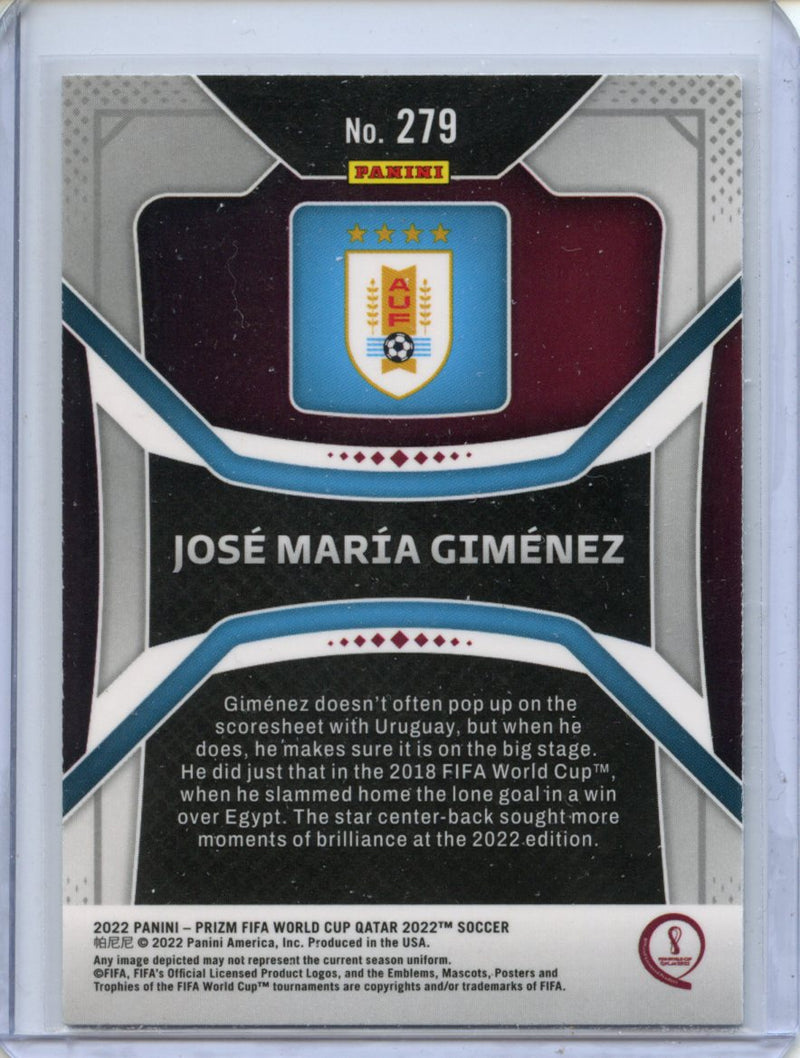 2022 Panini Prizm FIFA World Cup Qatar Jose Maria Giminez