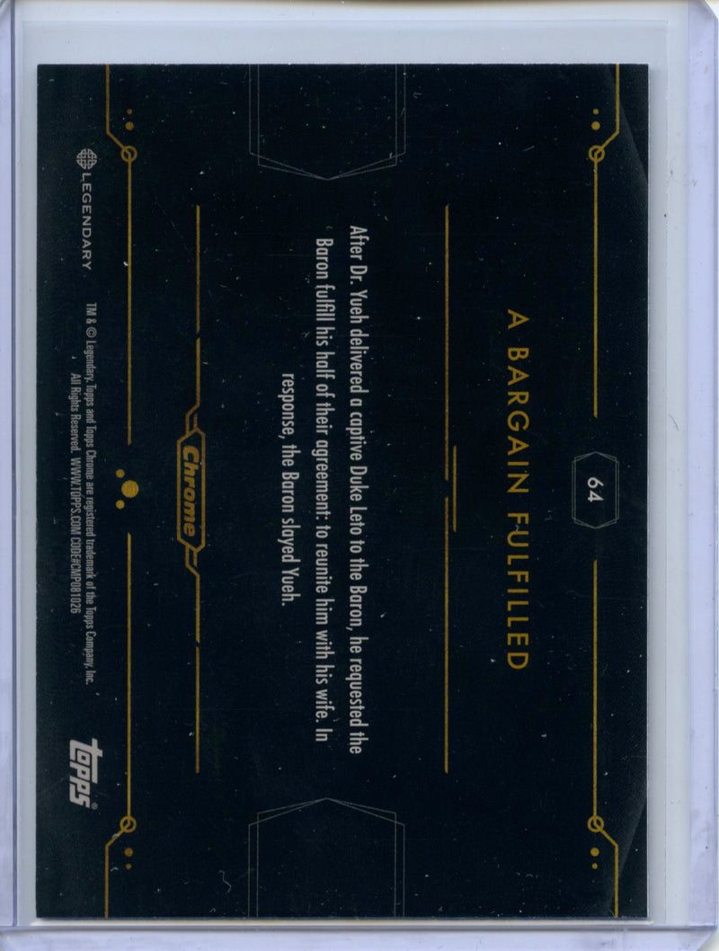 2024 Topps Dune Chrome A Bargain Fulfilled Caladan Blue 19/75