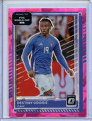 2025-26 Donruss Road to FIFA World Cup Destiny Udogie Optic Pink Ice 2/25