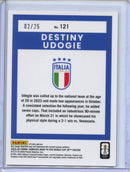 2025-26 Donruss Road to FIFA World Cup Destiny Udogie Optic Pink Ice 2/25