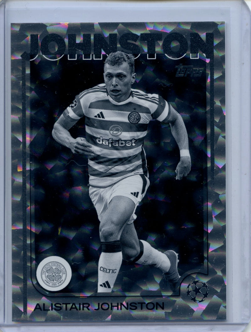 2024-25 Topps UEFA Club Competitions Alistair Johnston Black & White Icy 115/150