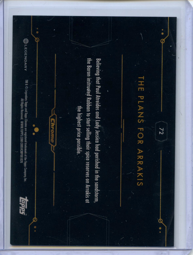 2024 Topps Dune Chrome The Plans For Arrakis Gold 32/50