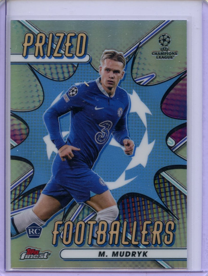 2022-23 Topps Finest UEFA Club Competitions Mykhailo Mudryk Prized Footballers PF-5