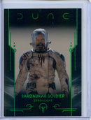 2024 Topps Dune Chrome Sardaukar Soldier Atreides Green Prism 14/99