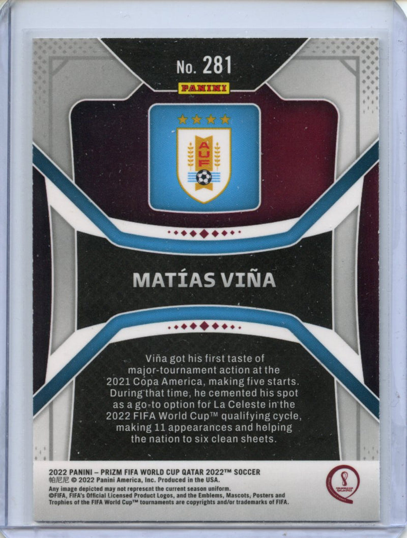 2022 Panini Prizm FIFA World Cup Qatar Matias Vina