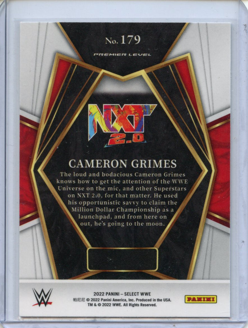 2022 Panini Select WWE Cameron Grimes Premier Level