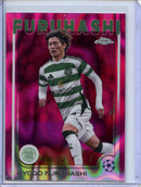 2024-25 Topps Chrome UEFA Club Comps Kyogo Furuhashi Pink Lava 24/250