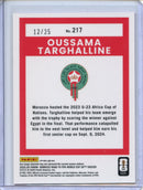 2025-26 Donruss Road to FIFA World Cup Oussama Targhalline Optic Pink Ice 12/25