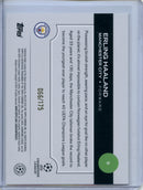 2024-25 Topps UEFA Club Competitions Erling Haaland Yellow Foilboard 66/175