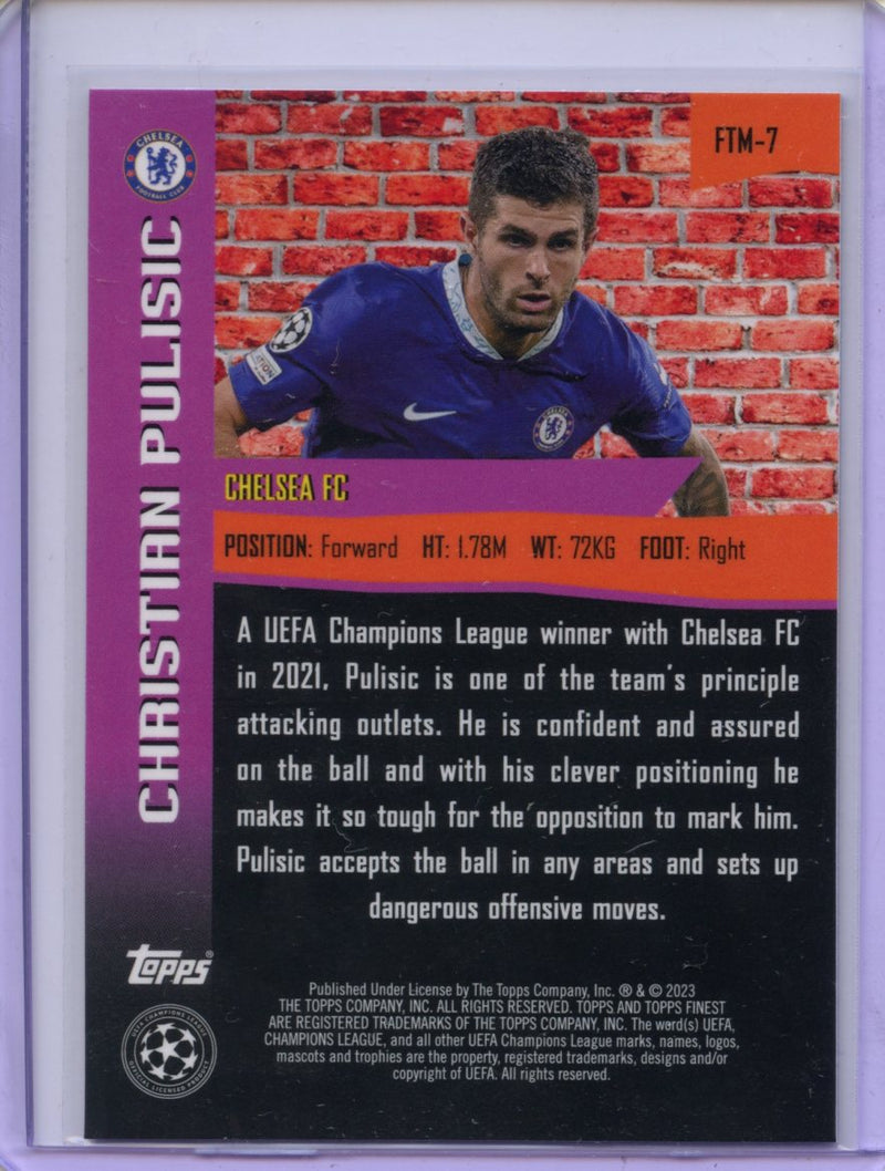 2022-23 Topps Finest UEFA Club Competitions Christian Pulisic The Man