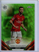 2023-24 Topps Chrome UEFA Bruno Fernandes Neon Green Wave 212/399