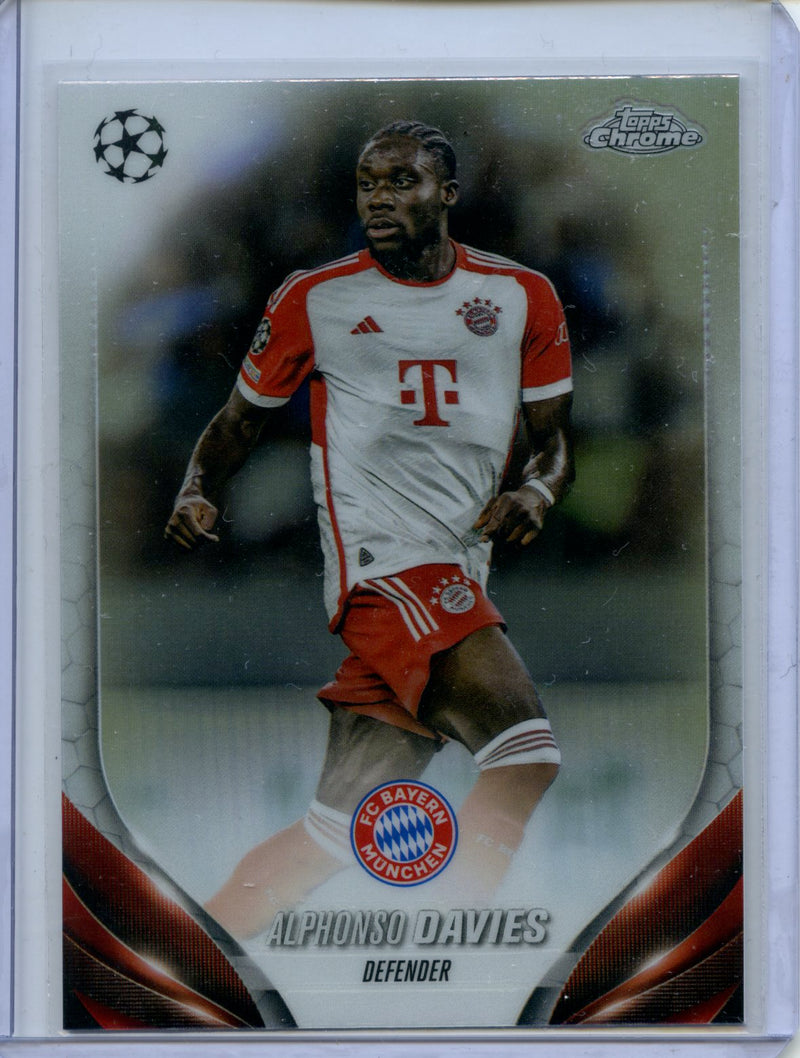 2023-24 Topps Chrome UEFA Alphonso Davies Refractor