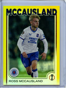 2024-25 Topps UEFA Club Competitions Ross McCausland Yellow Foilboard 158/175