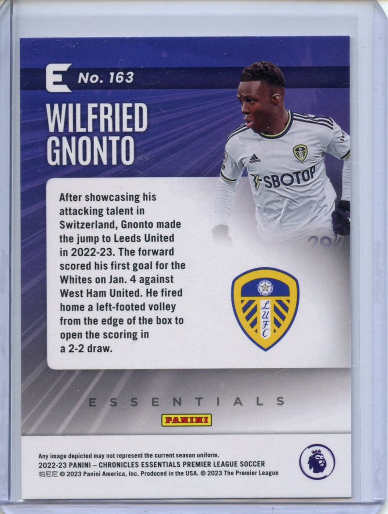 2022-23 Panini Chronicles Soccer Wilfried Gnonto Essentials Purple Astro