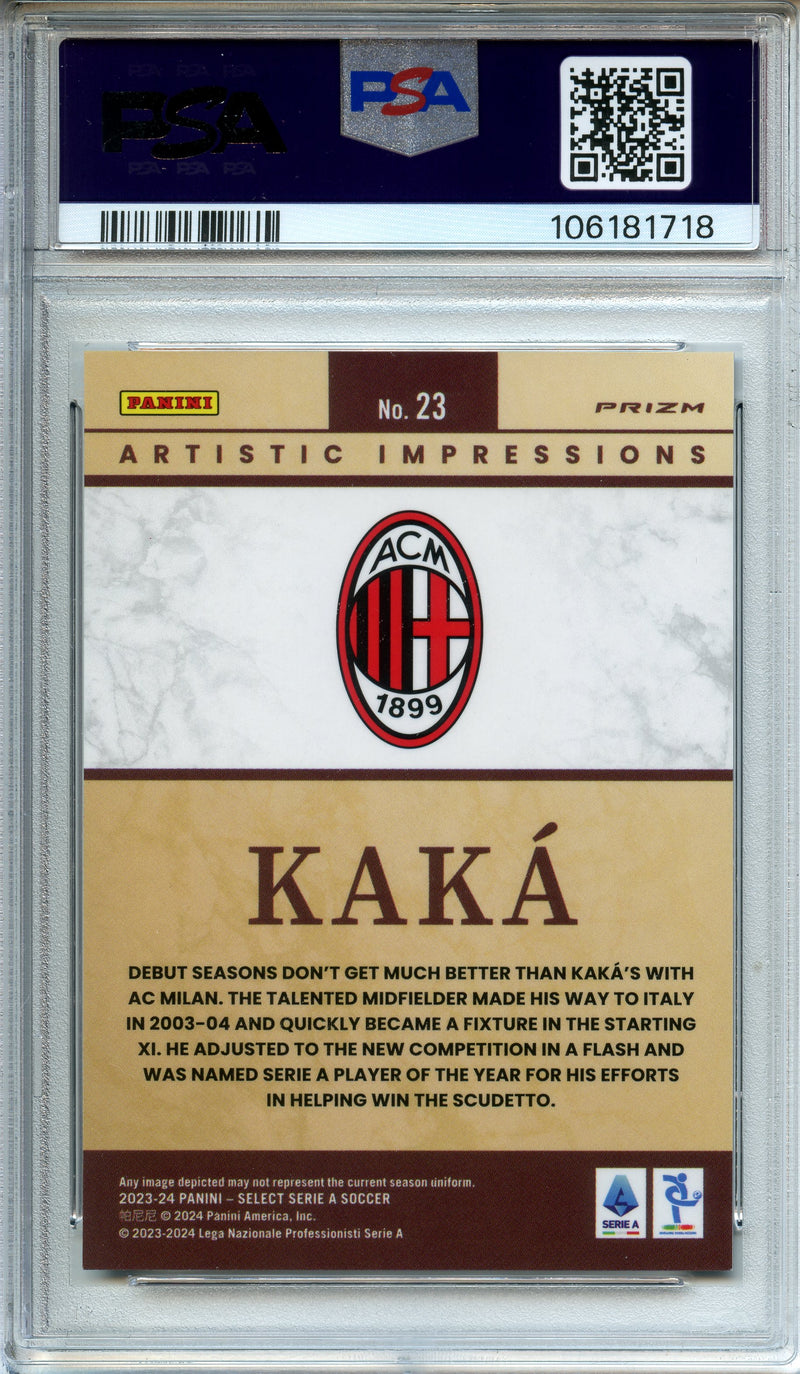 2023-24 Panini Select Serie A Kaka Artistic Impressions