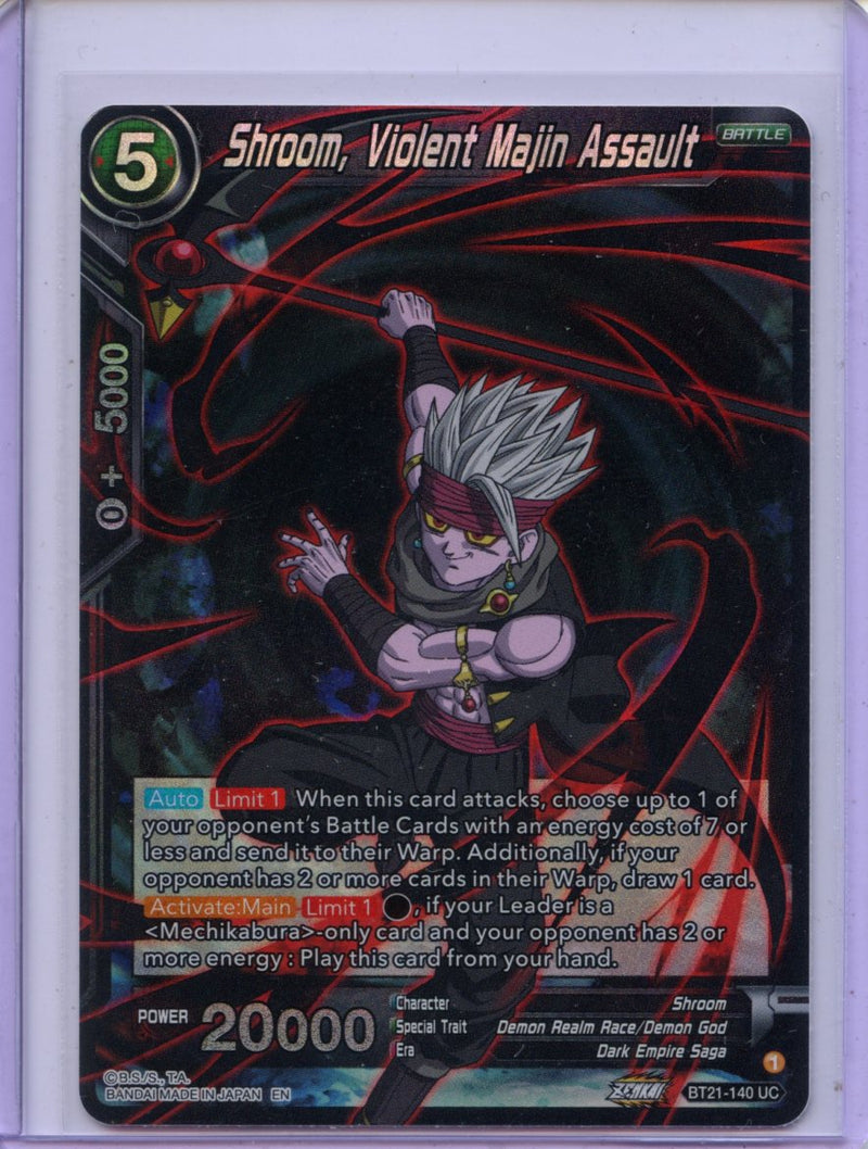 Shroom, Violent Demon God Assault - Wild Resurgence BT21-140 UC Foil