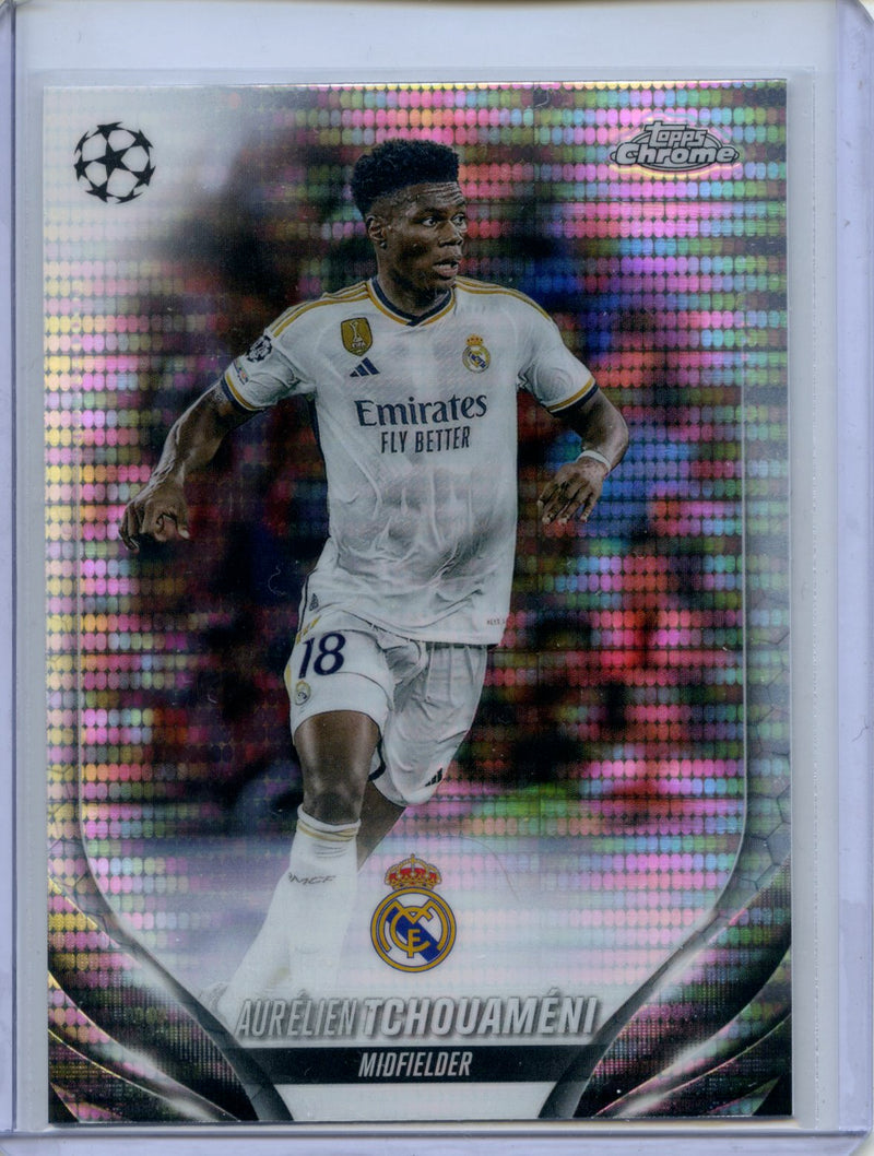 2023-24 Topps Chrome UEFA Aurelien Tchouameni Pulsar Refractor