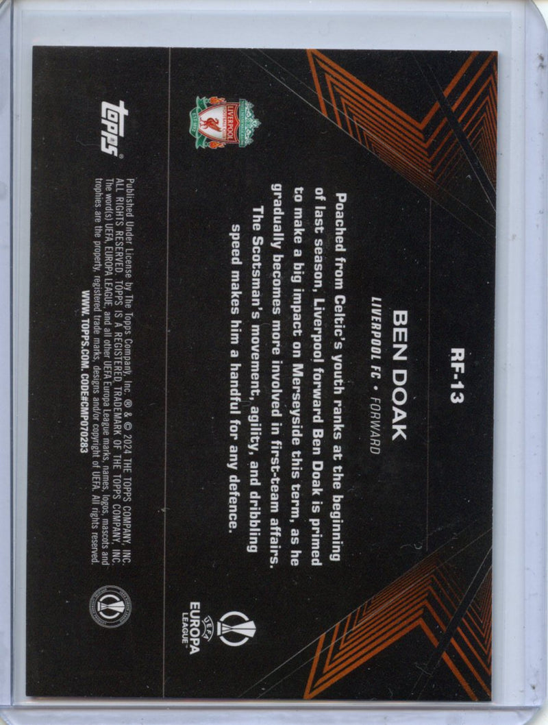 2023-24 Topps UEFA CC Ben Doak Road To Dublin