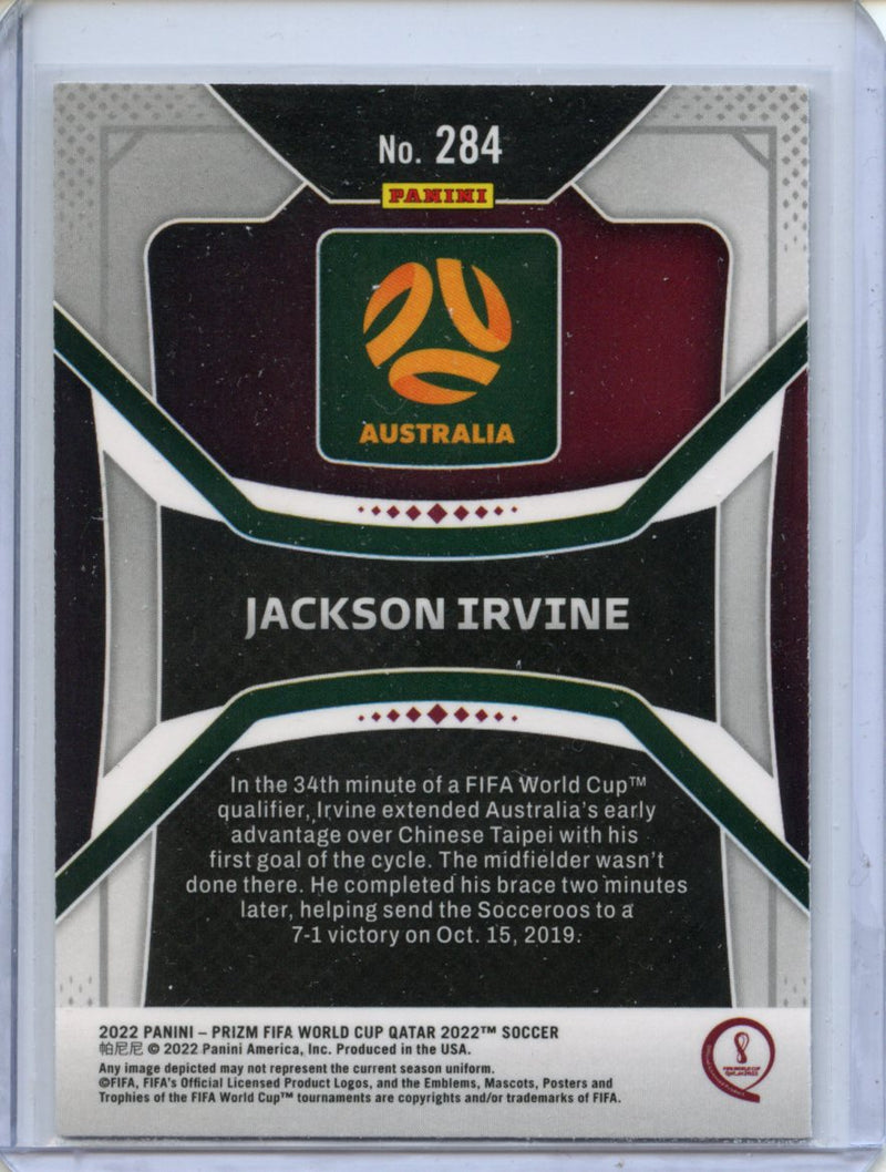 2022 Panini Prizm FIFA World Cup Qatar Jackson Irvine