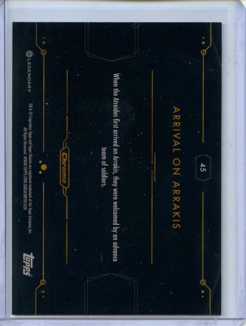 2024 Topps Dune Chrome Arrival On Arrakis Aqua Lava 80/175